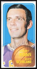Johnny Egan Autographed 1970-71 Topps Card #34 Cleveland Cavaliers