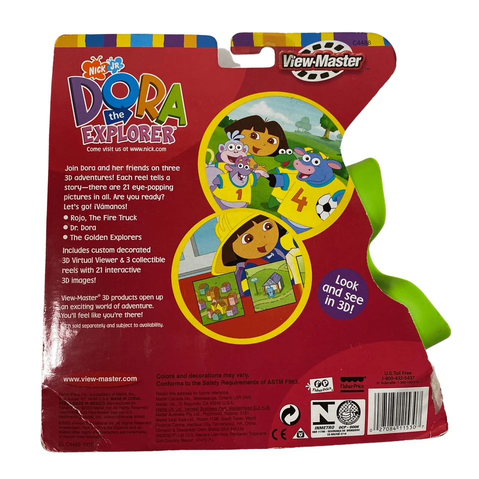 Dora The Explorer 2003 View-Master 3D Virtual Viewer And 3 Collectible 3D Reels - Image 2 of 4