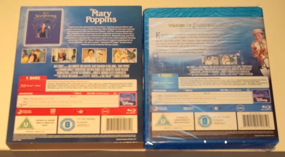 Mary Poppins 50th Anniversary Edition O-Ring Slipcase Blu-Ray Disney NEW Sealed - Image 2 of 4