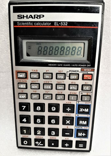 SHARP EL-532 Scientific calculator Sharp corporation, Osaka, Japan, used - Picture 4 of 6
