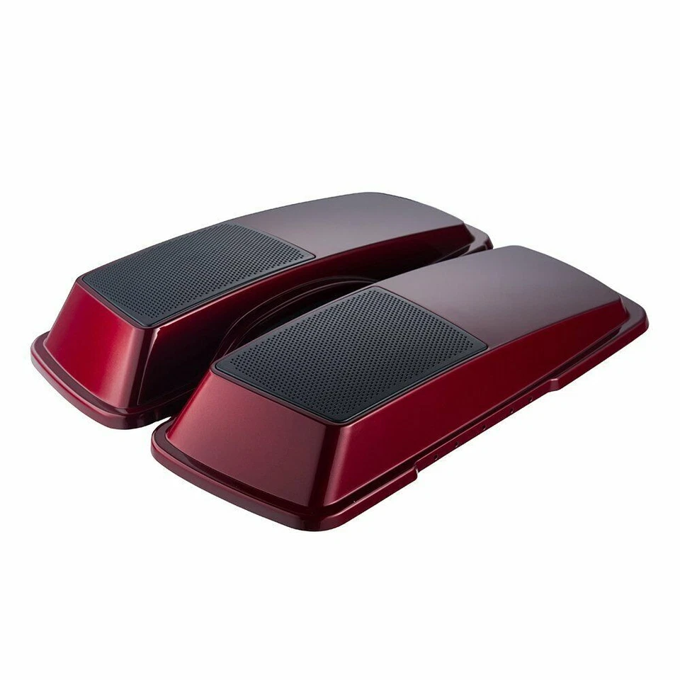 Merlot Sunglo 6x9 Saddlebag Speaker Lids Fits 2006-2013 Harley FLTR FLHX - Image 3 of 4
