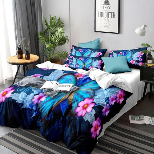 2024 Soft Quilt Doona Duvet Cover Set Single/Double/Queen/King Size Bedding Set - Picture 275 of 376