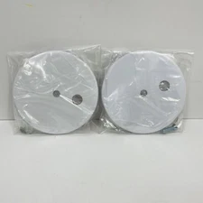 (2) LumenWerx White 5” Power Canopy 1/16”x48” Adjustable Cable Pendant Mount Kit