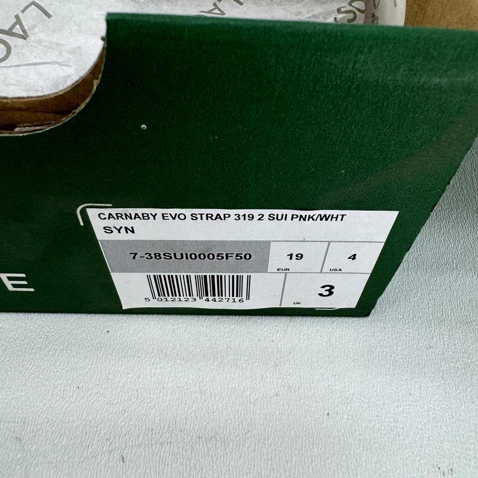 Correa Lacoste Carnaby Evo Infantil Niños Niñas, Rosa Metálico, Talla 4, Nueva Foto 4 de 4