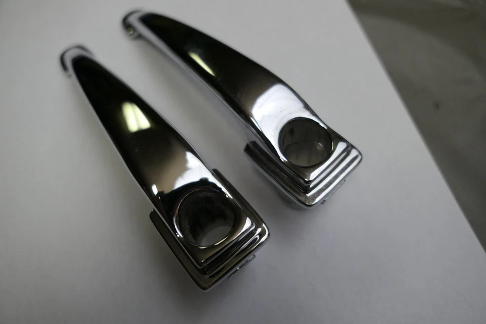 Juego de manijas de puerta exterior de borde cuadrado Porsche 356 Pre-A 1950-57 Foto 3 de 4