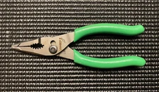 SNAP ON Tools USA NEW GREEN 5" Soft Grip Mini Long Nose Slip Joint Pliers