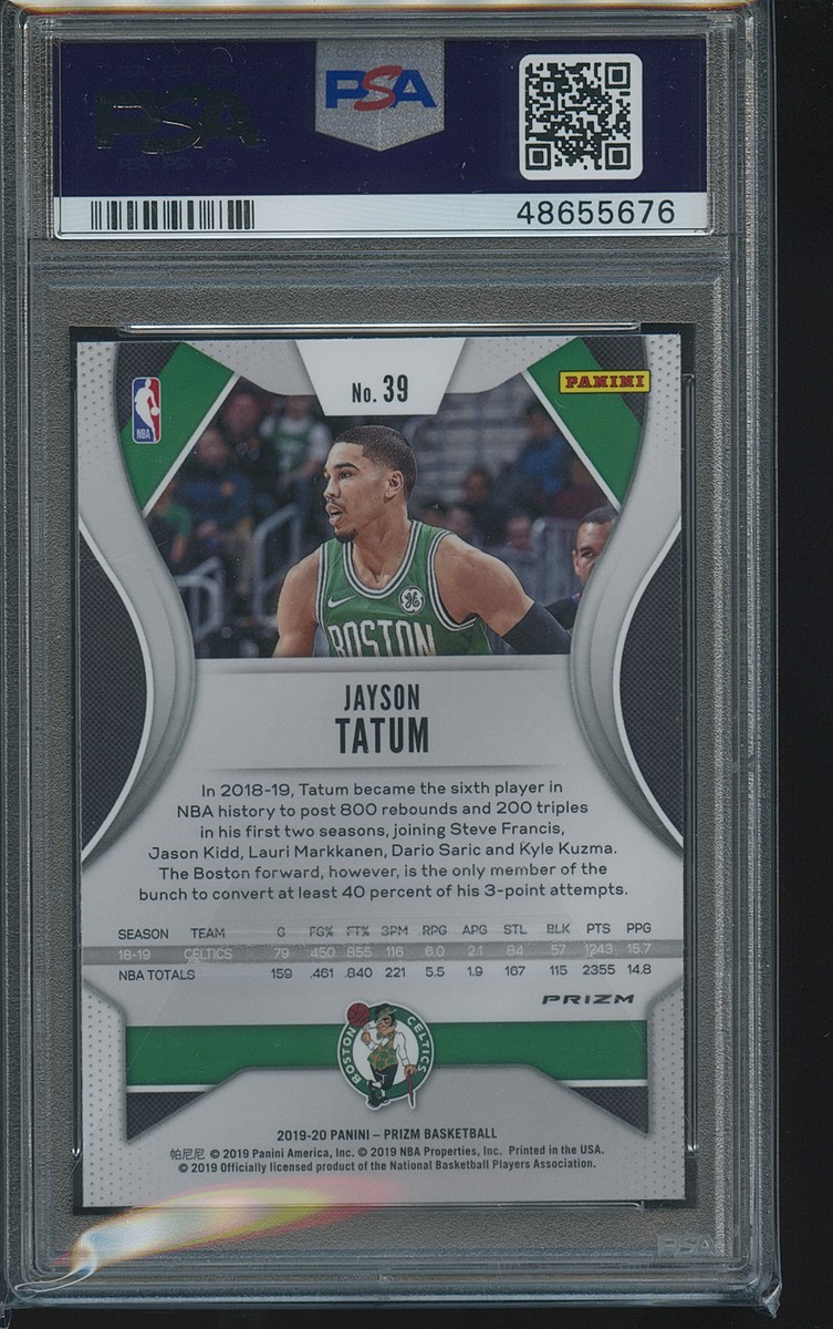 Jayson Tatum 2019-20 Panini Prizm Silver #39 PSA 9 | eBay