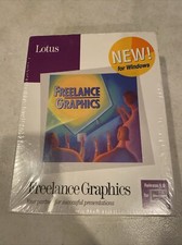 Lotus Freelance Graphics Windows Release 1.0 New Sealed 3.25 Big Box PC