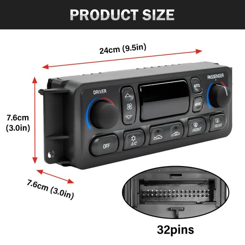For 1997-2004 C5 Corvette 5.7L NEW A/C Climate Control HVAC 09352181 16256018 - Picture 4 of 9