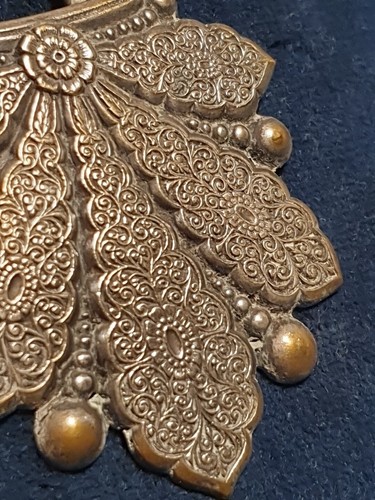 Beautiful Victorian Cape/Cloak Clasp Buckle 2 Parts. 10cm Wide.  - Picture 4 of 11