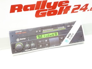 BEDIEHNUNGSANLEITUNG BETA RADIO VW RALLYE GOLF 2 GT GTI G60 16V US SYNCRO JETTA