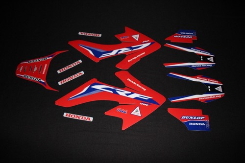 HONDA CRF 50 HONDA SPEC MX GRAPHICS KIT STICKER KIT DECALS STICKERS BUBBLE FLO - Picture 2 of 5