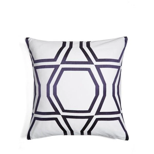 GORGEOUS KATE SPADE EURO SHAM BOW TILE NAVY WHITE  BNIP  NICE 26” X 26” - Imagem 2 de 4