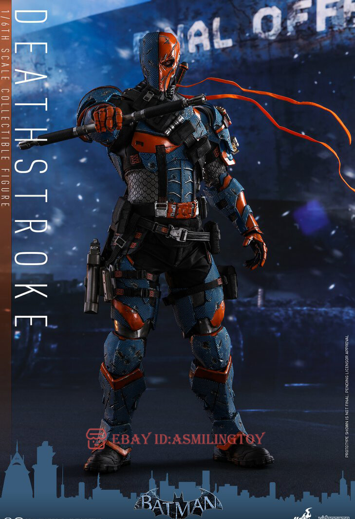 1/6 New Hot Toys VGM30 Batman Arkham Origins Deathstroke 12