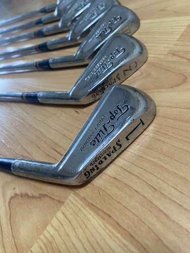 1965 VTG 7 Club Golf Spalding Top Flite Professional Iron Set RH OG Leather Grip - Picture 8 of 17