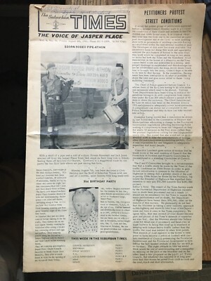 JASPER PLACE ALBERTA Edmonton Newspaper Vol4-31 1961 EDSON RODEO SCOTTISH PIPERS