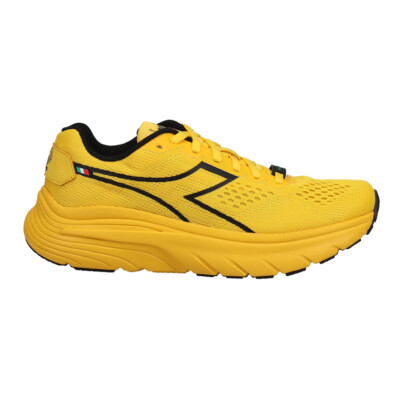 Diadora Equipe Atomo X Stic Running  Mens Yellow Sneakers Athletic Shoes 179495-