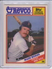 1988 Topps Revco League Leaders Wade Boggs #16 Boston Red Sox