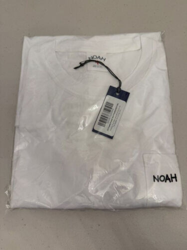 Noah NY popeye pocket core logo white Tee Sz M !!! kith supreme aime leon - Picture 3 of 3