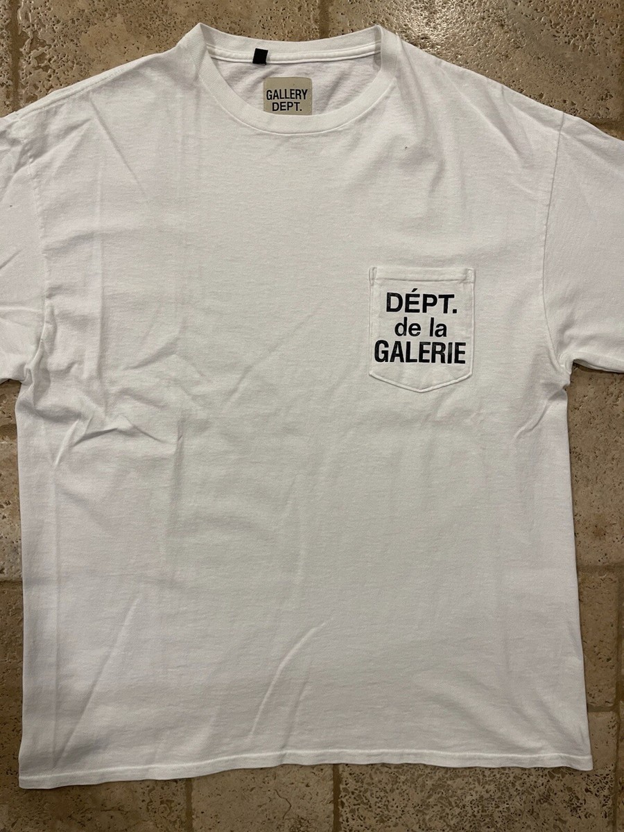 GALLERY DEPT. | FRENCH POCKET L/S T-SHIRT ロゴ Tシャツ Gallery Dept French Logo Long Sleeve Pocket White Tee size