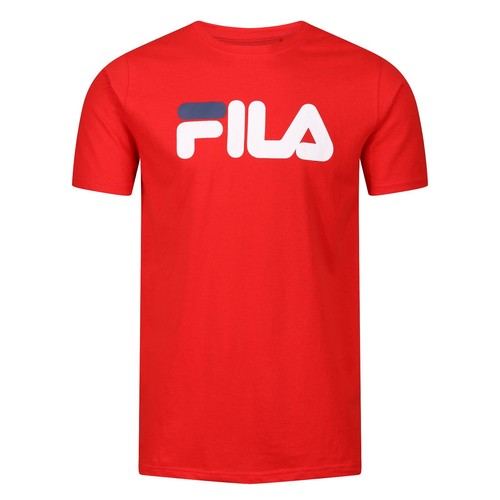 New Mens Fila T Shirt Short Sleeve Crew Round Neck Printed Logo Top Cotton Tee - Picture 30 of 44