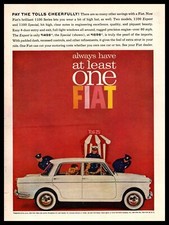 1962 Fiat 1100 Special 4-door Sedan 1698 Price Police Officers Vintage Print Ad 1962 Fiat 1100 Special 4-door Sedan 1698 Price Police Officers Vintage Print Ad