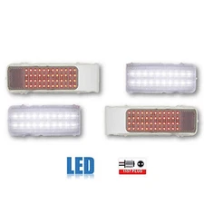 68 1968 Chevy Camaro Clear LED Tail Brake Light & Back Up Lamp Lenses Set of 4