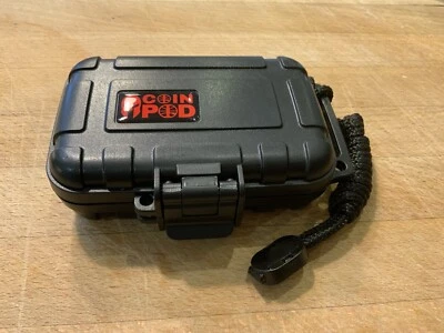 Coin Pod (duo) Metal Detecting/mudlarking finds Box/case With Photo Scale.