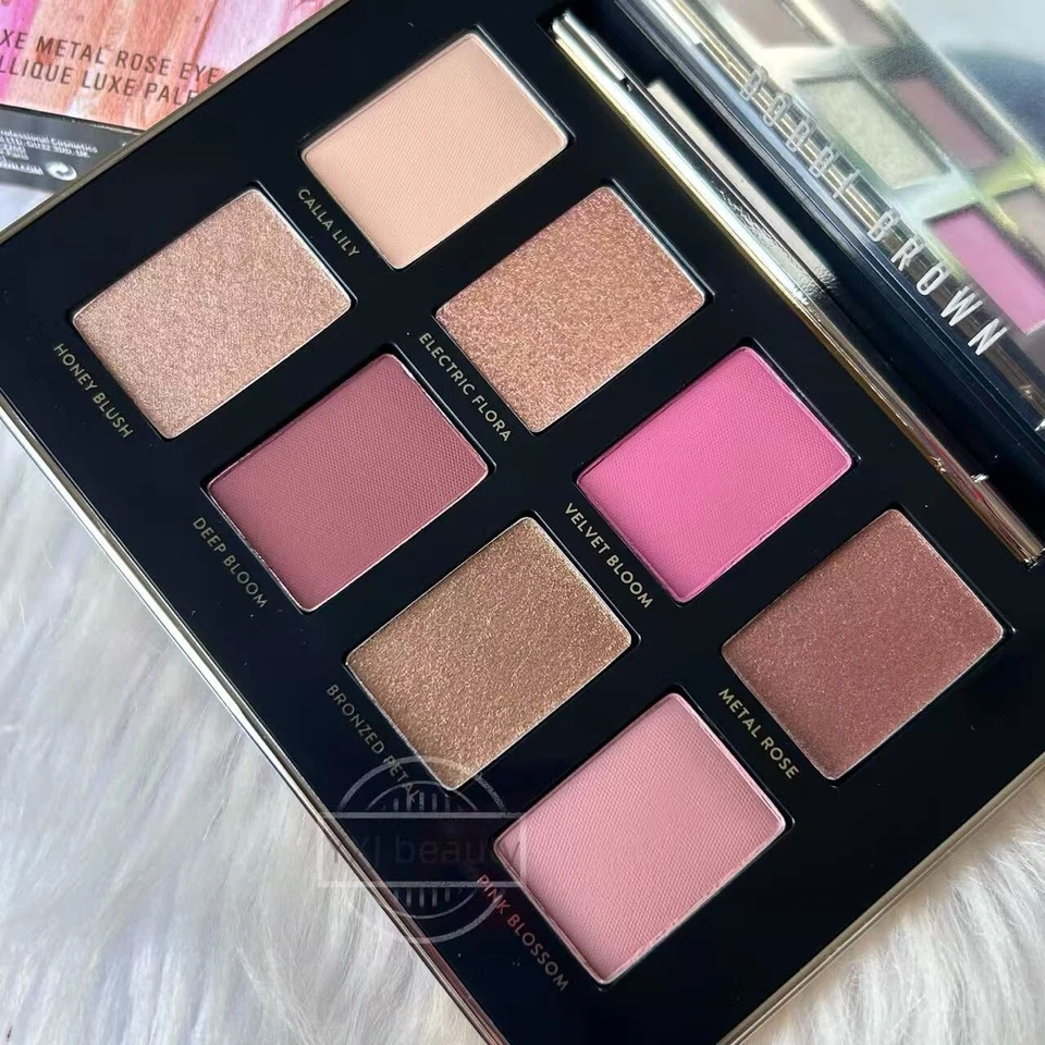 New Bobbi Brown Luxe Metal Rose Eyeshadow Palette Full Size~Limited Edition Rare - Image 3 of 4