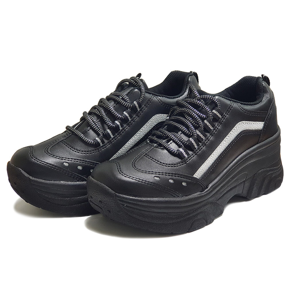 epdavin Women Cheerleaders Shoes High Heel Lace Up Platform