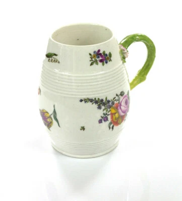 barocker Humpen in Fassform - Meissen - um 1750/60 - florale Bemalung - Bild 1 von 4
