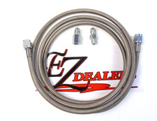 Gauge Line Kit Oil Water Fuel Pressure Hose -4an 72 Inch 18 Npt Adapters