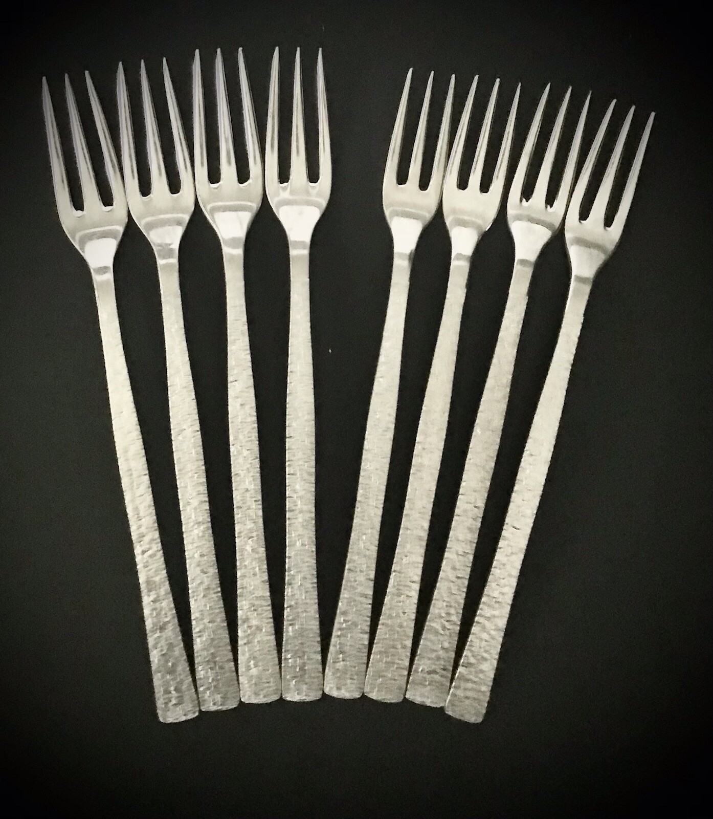 Vintage Viners Of SHEFFIELD Gerald Benney Cutlery Forks Set Of 8 England