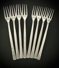 Vintage Viners Of SHEFFIELD Gerald Benney Cutlery Forks Set Of 8 England
