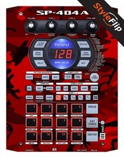 Roland SP-404 A Skins | Rosso Mimetico | Decalcomania Protettiva | StyleFlip Skins