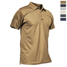 Men's Short Sleeve Atheletic Polo Shirts Quick Dry Team Active Work Casual Golf