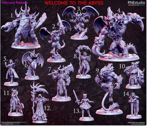Impression 3D Figurines RN Studio Welcome to the abyss - 第 1/14 張圖片