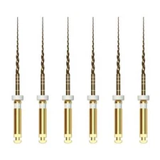 Vakker 21mm #S2 V Taper Gold NiTi Rotary Engine Files, 6/Pk