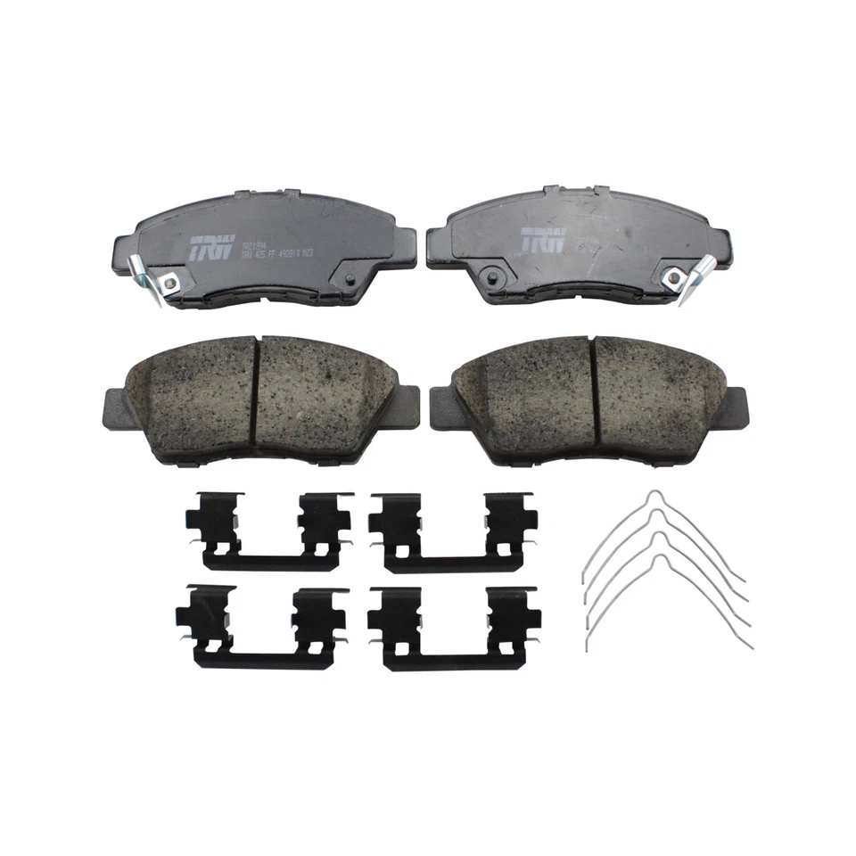 Juego de pastillas de freno delanteras de cerámica TRW Pro con herrajes para Honda CR-Z Fit 1,5 L L4 Foto 2 de 4