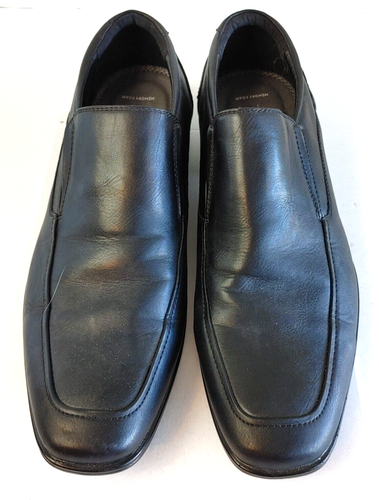 Apt 9 Hayes Men's Memory Foam Loafers Square Toe Slip On Black Size 11M #19499