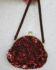 Cache Small Evening Bag Sequins  Beads Formal Dressy SUPERB  NEVER USED