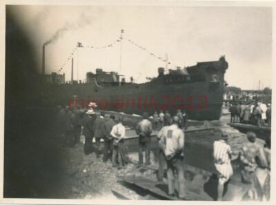 Foto, Dampfer Vulkan zur Reparatur im Dock in Rotterdam 4, 1929 5026-872