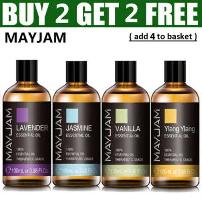 MAYJAM Rein Natur Ätherische Öle 100ml Aromatherapie Duftöl für Diffuser Aroma