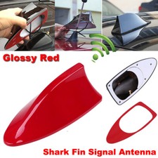 Universal Autoantenne Shark Fin Haifischflosse Car AM/FM Radio ABS Dach Rot