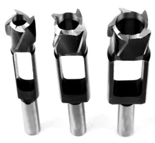 Tenon Dowel Plug Cutter 3Pcs Set 3/8" 1/2" 5/8" Wood Dowel Maker Tool Drill Bits