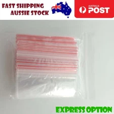 100pcs 8x12cm Small Satchels Plastic Zip Bags Thin