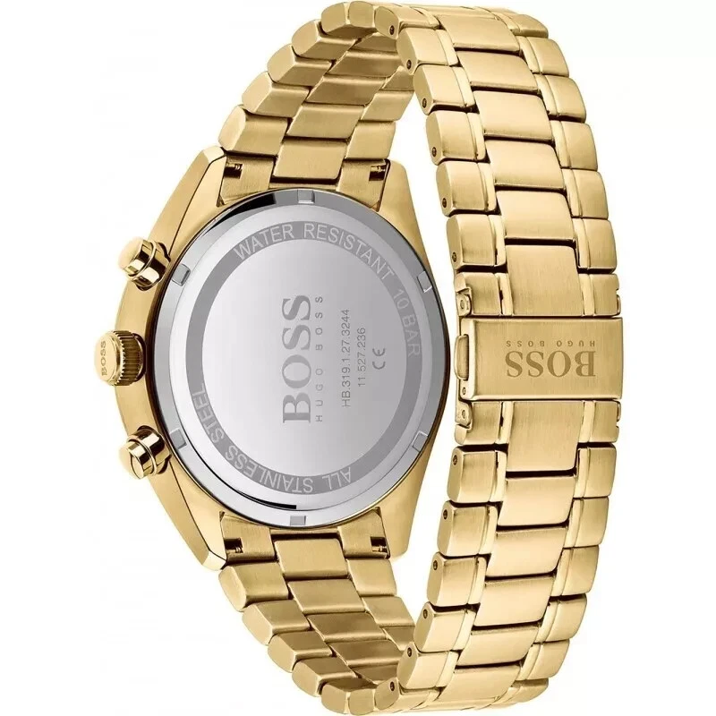 HUGO BOSS HB1513848 Champion Gold Chrono Black Dial Men's Watch 44mm - image 3 of 4