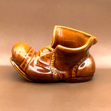 Vintage New Ceramic Ashtray “Shoe”. Soviet Era, USSR. Retro, 4.72 x 2.87 in