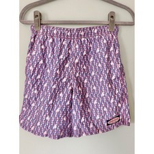 Vineyard Vines Boys' Chappy Swim Trunks Bathing Suit Blue White Pink Small/8-10