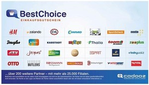400€ BestChoice Gutschein für 370€ 🔴 30€ RABATT! Zalando, Otto, IKEA, H&M uvm.